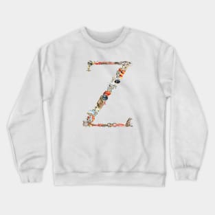 Magical letter Z, Monogram,Custom Letter Print, Initials Crewneck Sweatshirt